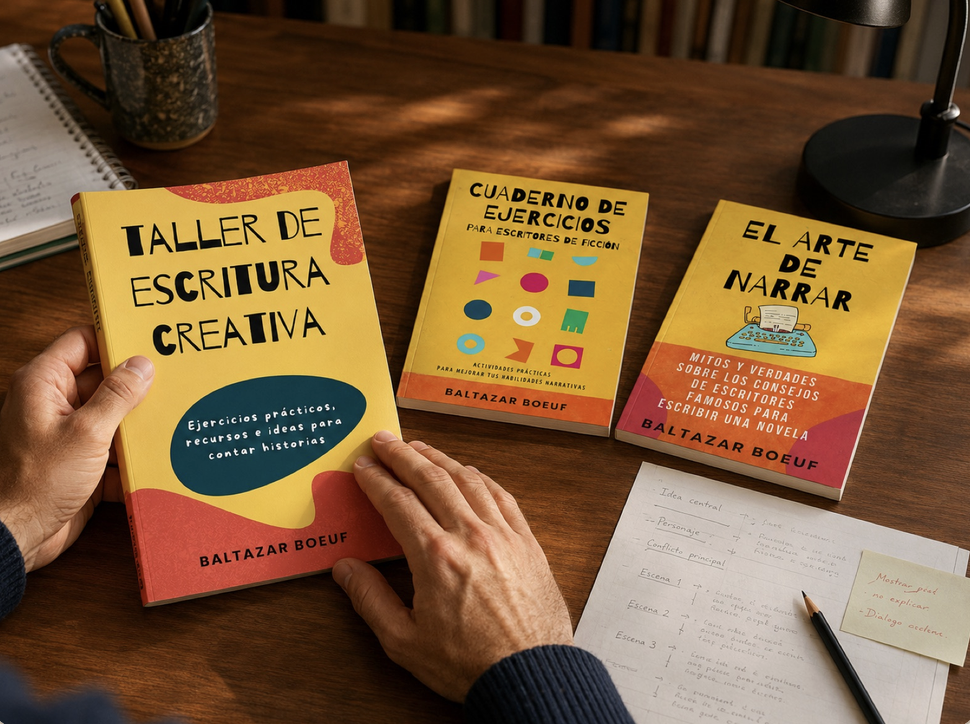 Libros y materiales de escritura creativa de Combray Editores