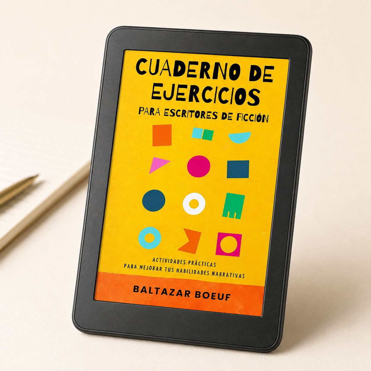 Mockup 3D del eBook Cuaderno de ejercicios